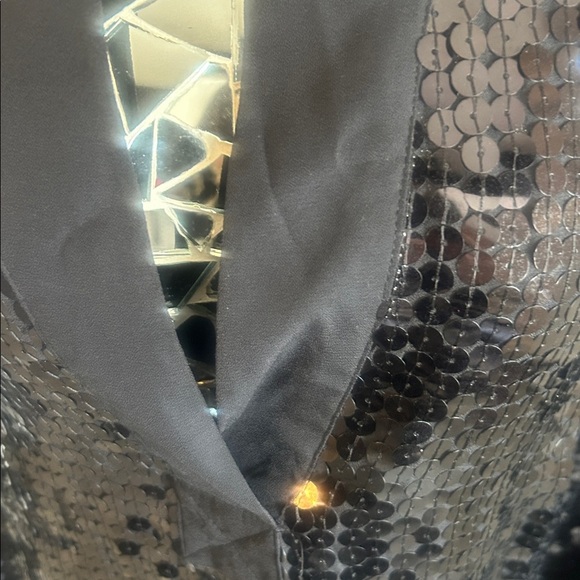MICHAEL Michael Kors Black Sequin Top M - Picture 3 of 8